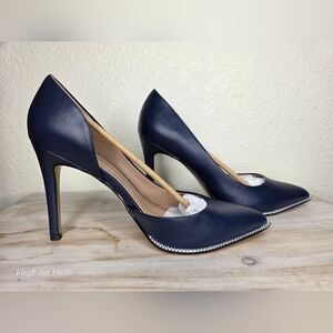 BCBGeneration Women's Navy Pointed Toe Heels
